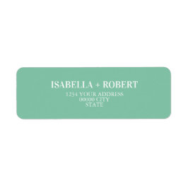 ミントクラシックパーソナライズされた結婚ズ ラベル