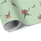 ミントクランパスラッピング紙 ラッピングペーパー (ロールコーナー)