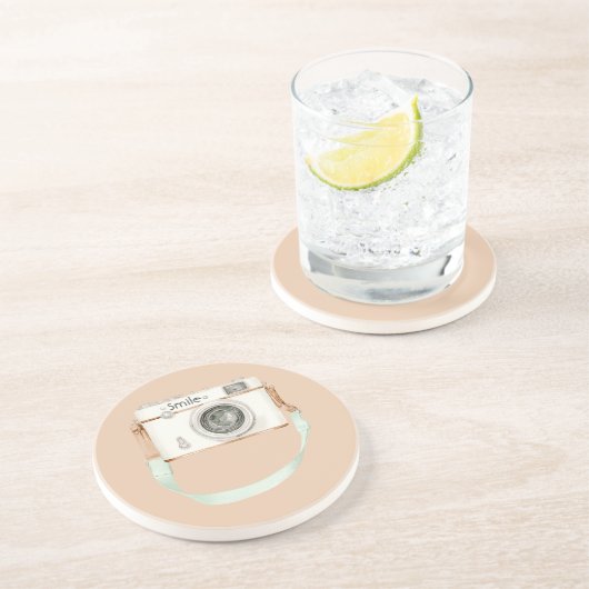 ミントクリーム カメラ コースター (側面)