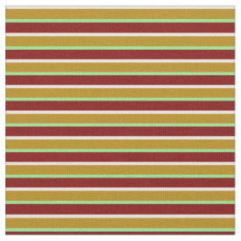 ミントクリーム、ダークゴールデンロッド、グリーン&マルーン ファブリック