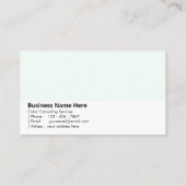 ミントクリーム | 「清潔で鮮明」 名刺 (裏面)