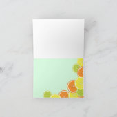 ミントグモダンリーンシトラスフルーツサンキューカード サンキューカード (内部)