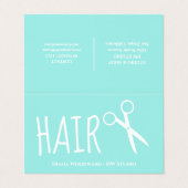 ミントグモダンリーンヘアドレッサーズロイヤリティ 名刺 (外部フラット)