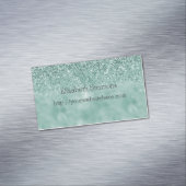 ミントグラかわいらしムグリッツグリッター マグネット名刺 (インサイチュ)