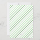 ミントグラデーショングリーンLOVEフォトバレンタインデー シーズンカード (裏面)