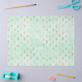 ミントグラムガーリー金ゴールドトロピカルパイナップル 薄葉紙 (クラフト)