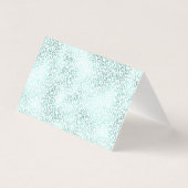 ミントグリッターグラムヒョウ印刷ありがとう (裏面)