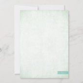 ミントグリッタールックスウィート16 （16個）パーティー 招待状 (裏面)