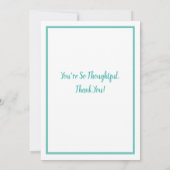 ミントグリーンすべての行事 サンキューカード (裏面)