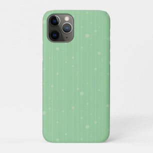 ミントグリーンのミニマルラインアートエコデザイン iPhone 11 PROケース