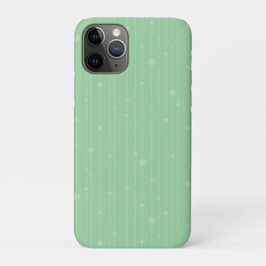 ミントグリーンのミニマルラインアートエコデザイン Case-Mate iPhoneケース (裏)