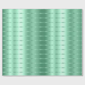 ミントグリーンのリボンとボウのブライダルシャワー ラッピングペーパー (フラット)