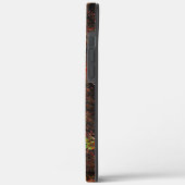 ミントグリーンの塊状の斑点と肌の茶色 Case-Mate iPhoneケース (裏面 / 左)