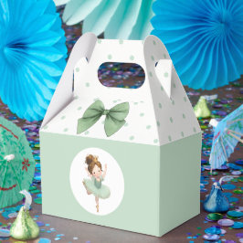 ミントグリーンの小さなプリンセスボックス フェイバーボックス