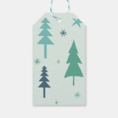 ミントグリーンの森のトナカイ ギフトタグ (裏面)