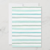 ミントグリーンの誕生日青いパンプキントラックの誕生日 招待状 (裏面)