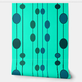 ミントグリーンの青と緑の点 壁紙