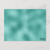 ミントグリーンやる気を起こさせるバードを夢で飛ぶ ポストカード (裏面)