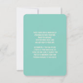 ミントグリーンアイスクリームスパークラーボーイのファーストバースデー サンキューカード (裏面)