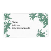 ミントグリーンアイビースクエア   ラベル (正面)