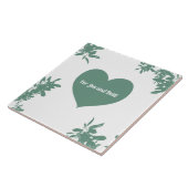 ミントグリーンアイビー タイル (側面)