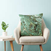 ミントグリーンアンドグレースワール装飾用クッション クッション (椅子)