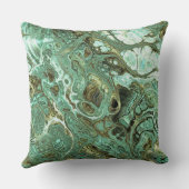 ミントグリーンアンドグレースワール装飾用クッション クッション (裏面)