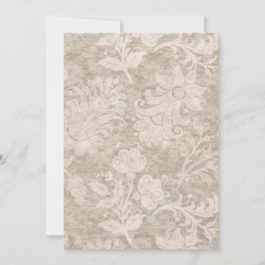 ミントグリーンアンドパールフローラダマスクインセアニラ 招待状 (裏面)