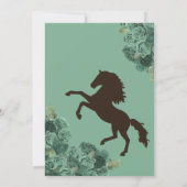 ミントグリーンウエスタンチャラキンセニェラ 招待状 (裏面)