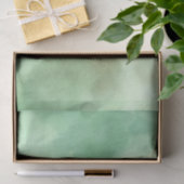 ミントグリーンウォーターのカラーハンド絵を描ー 薄葉紙 (ギフト)