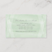 ミントグリーンウォーターカラーデコ名刺 名刺 (裏面)