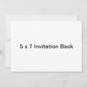 ミントグリーンウォーターカラー結婚式招待状 招待状 (裏面)