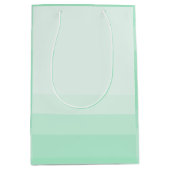 ミントグリーンカラーモダンエレガントトレンディーテンプレート ミディアムペーパーバッグ (正面)