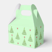 ミントグリーンクリスマスツリー フェイバーボックス (裏面サイド)