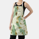 ミントグリーンクリーム金ゴールド牛革 エプロン (インサイチュ)