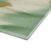 ミントグリーンクリーム金ゴールド牛革 カッティングボード (角)