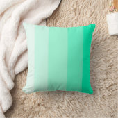 ミントグリーングラデーションストライプ クッション (ブランケット)