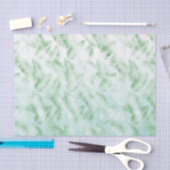 ミントグリーングラデーショントロピカル離れ 薄葉紙 (クラフト)