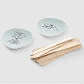 ミントグリーングリタリー結婚式 プログラムファン ハンドファン (組立なし)