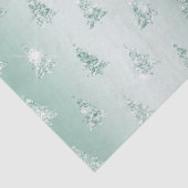 ミントグリーングリッタースパークルクリスマスツリーズ  薄葉紙 (詳細)