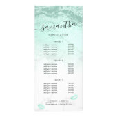 ミントグリーングリッター唇の大理石メイクアップアーティスト ラックカード (正面)