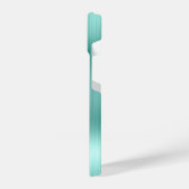 ミントグリーングリッター パーソナライズされた iPhoneケース (左側面)