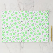 ミントグリーングレークリーム水玉模様パターン ペーパーパッド (インサイチュ)