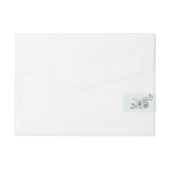 ミントグリーングレーフローラ周回ラベル ラップアラウンド宛名ラベル (裏面)