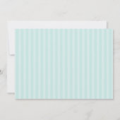 ミントグリーンケーキ誕生日パーティー 招待状 (裏面)