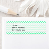 ミントグリーンシェブロン ラベル (インサイチュ)