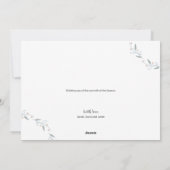 ミントグリーンシンプルメリークリスマスファミリー シーズンカード (裏面)