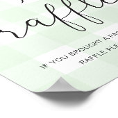 ミントグリーンジンガムおむつラッフルポスター ポスター (角)