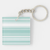 ミントグリーンストライプ キーホルダー (裏面)