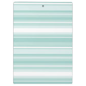 ミントグリーンストライプ クリップボード (裏面)